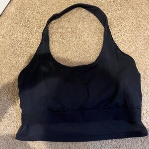 Athleta Black Halter Sports Bra
